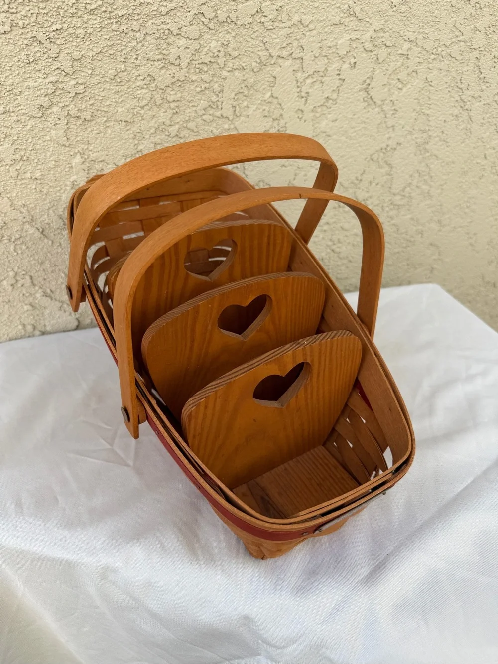 Longaberger Yuletide Traditions Vegetable Basket Christmas Edition & Dividers